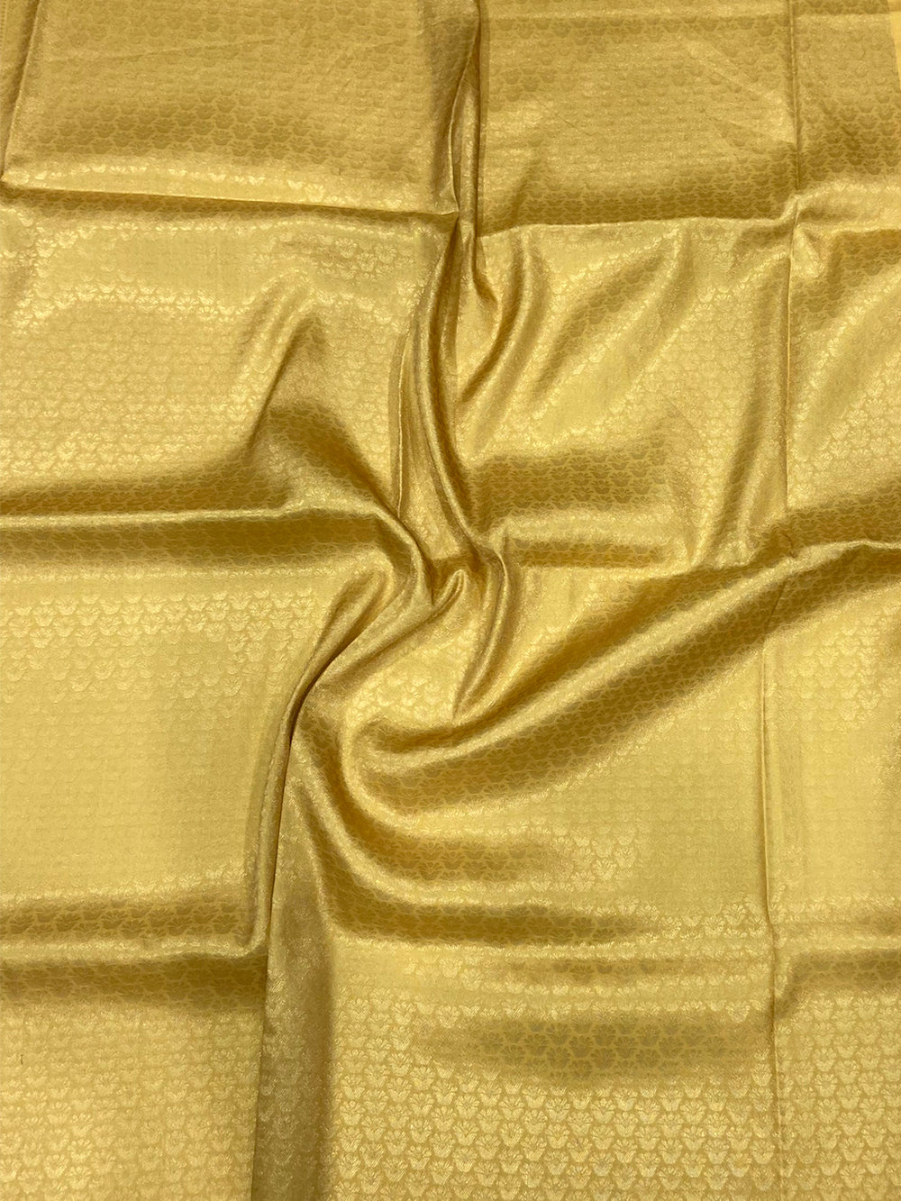 Mustard Kanjivaram Digital Silk Saree