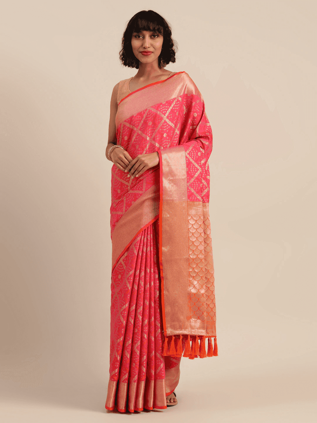 Exclusive Banarasi Patola Silk Saree With Zari Work