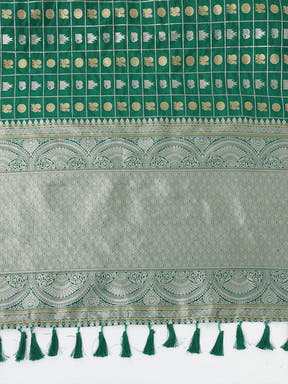  Pure Banarasi Katan Silk Kanchi Zari Weaving Saree