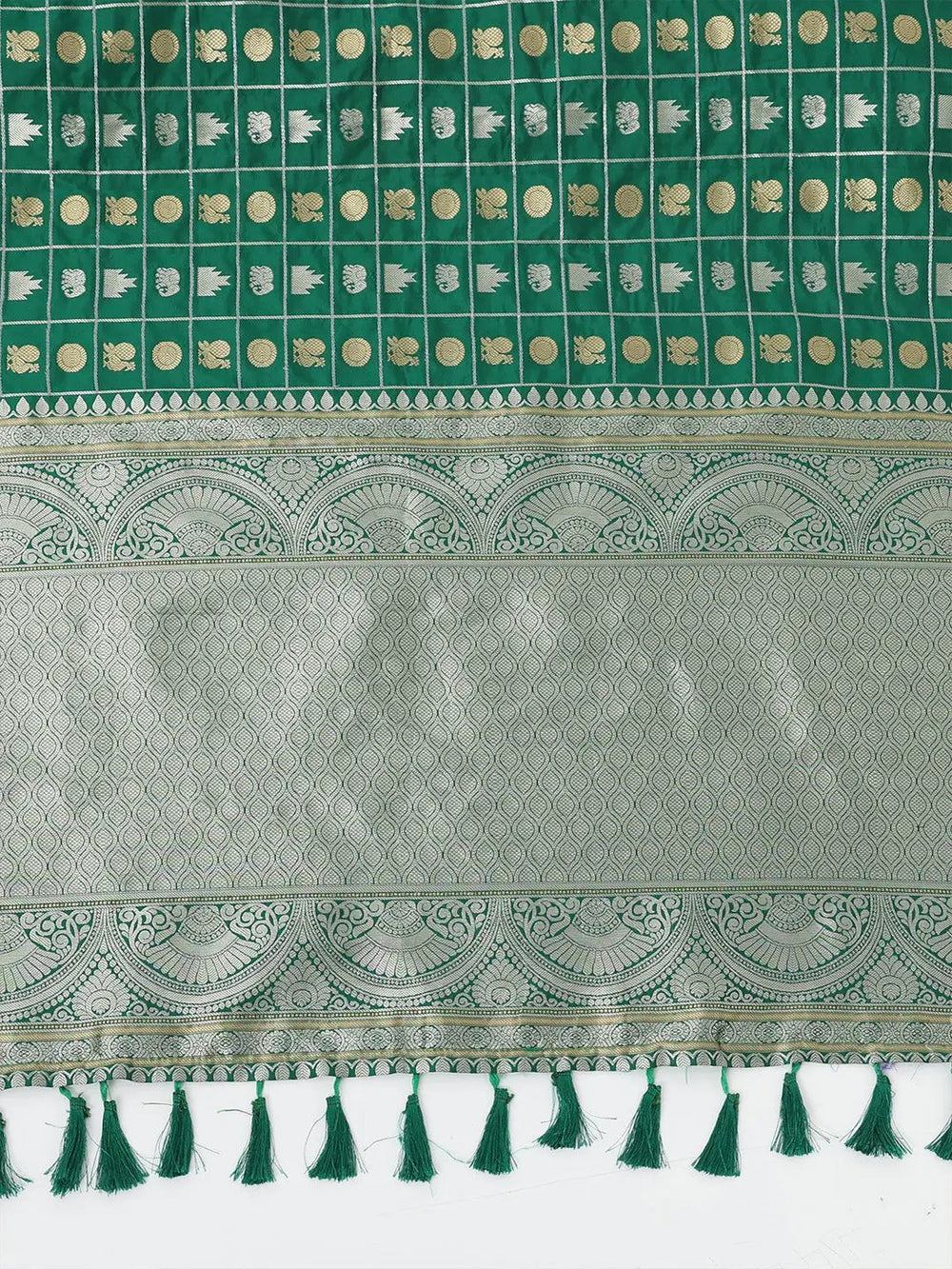  Pure Banarasi Katan Silk Kanchi Zari Weaving Saree