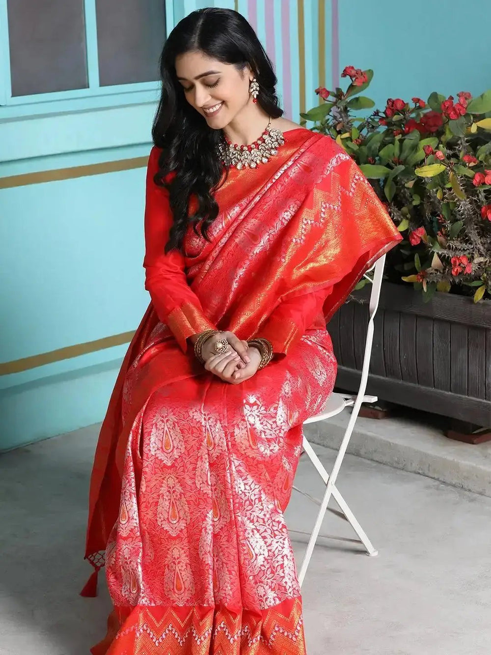 Exclusive Kanjivaram Silk Saree With Zari Work