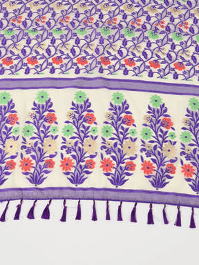  Dhakai Jamdani Cotton Silk Saree