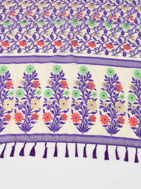  Dhakai Jamdani Cotton Silk Saree