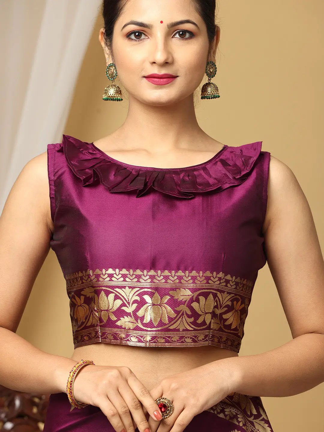  Banarasi Katan Silk Zari Desine Saree