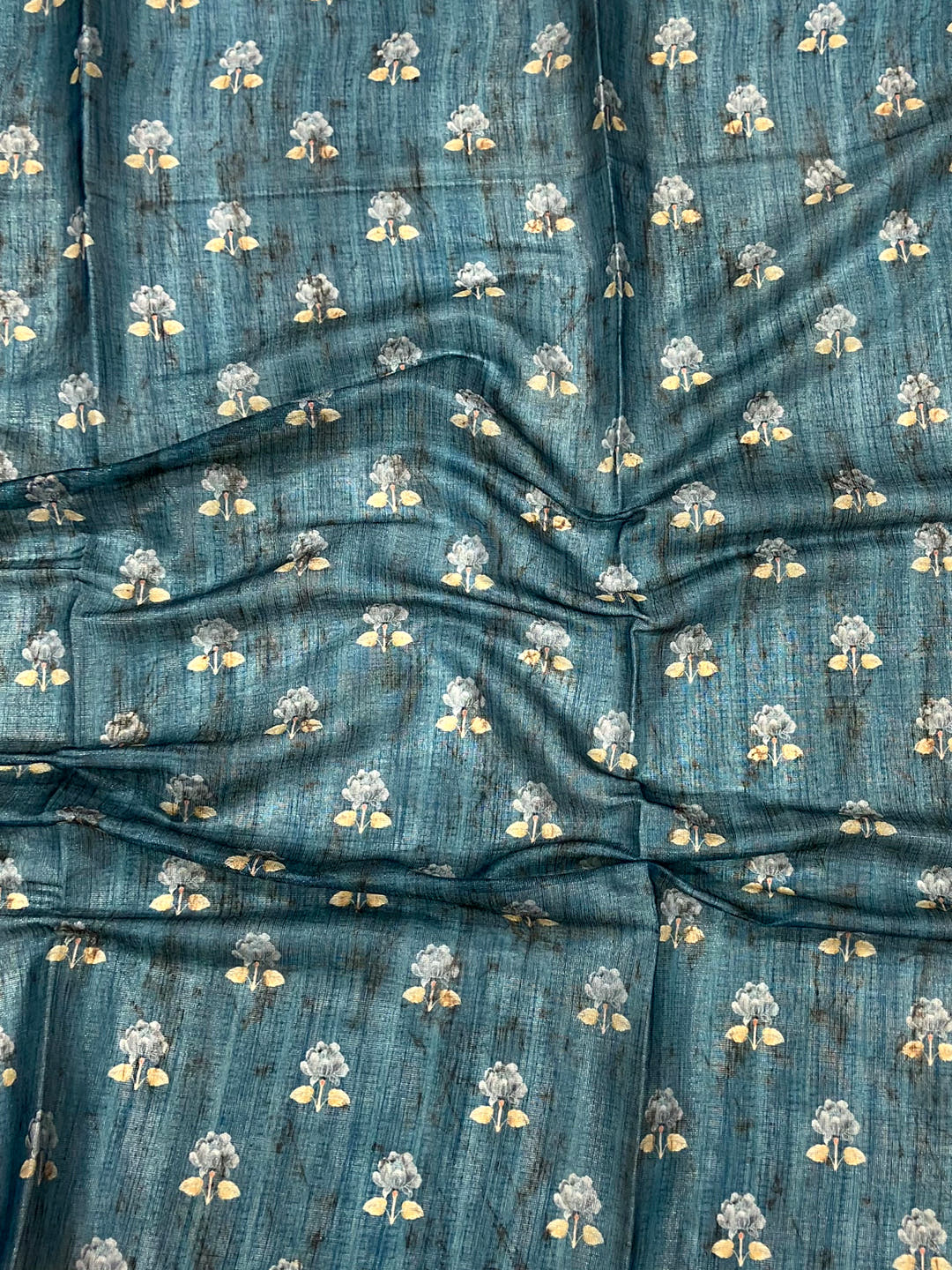 Rama Tissue Chanderi Kalamkari Saree