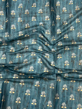 Rama Tissue Chanderi Kalamkari Saree