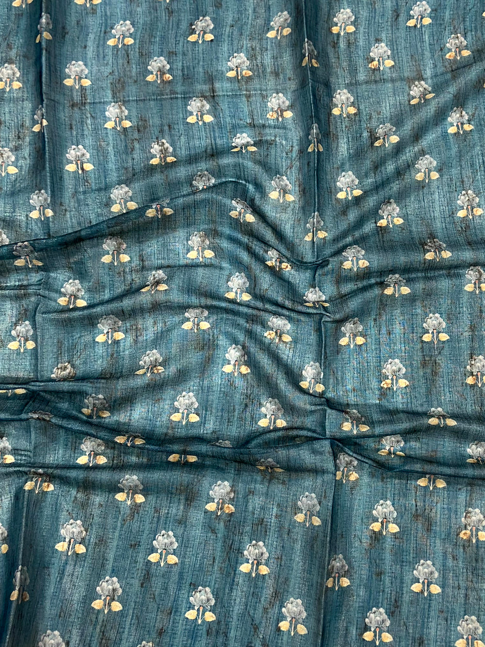 Rama Tissue Chanderi Kalamkari Saree
