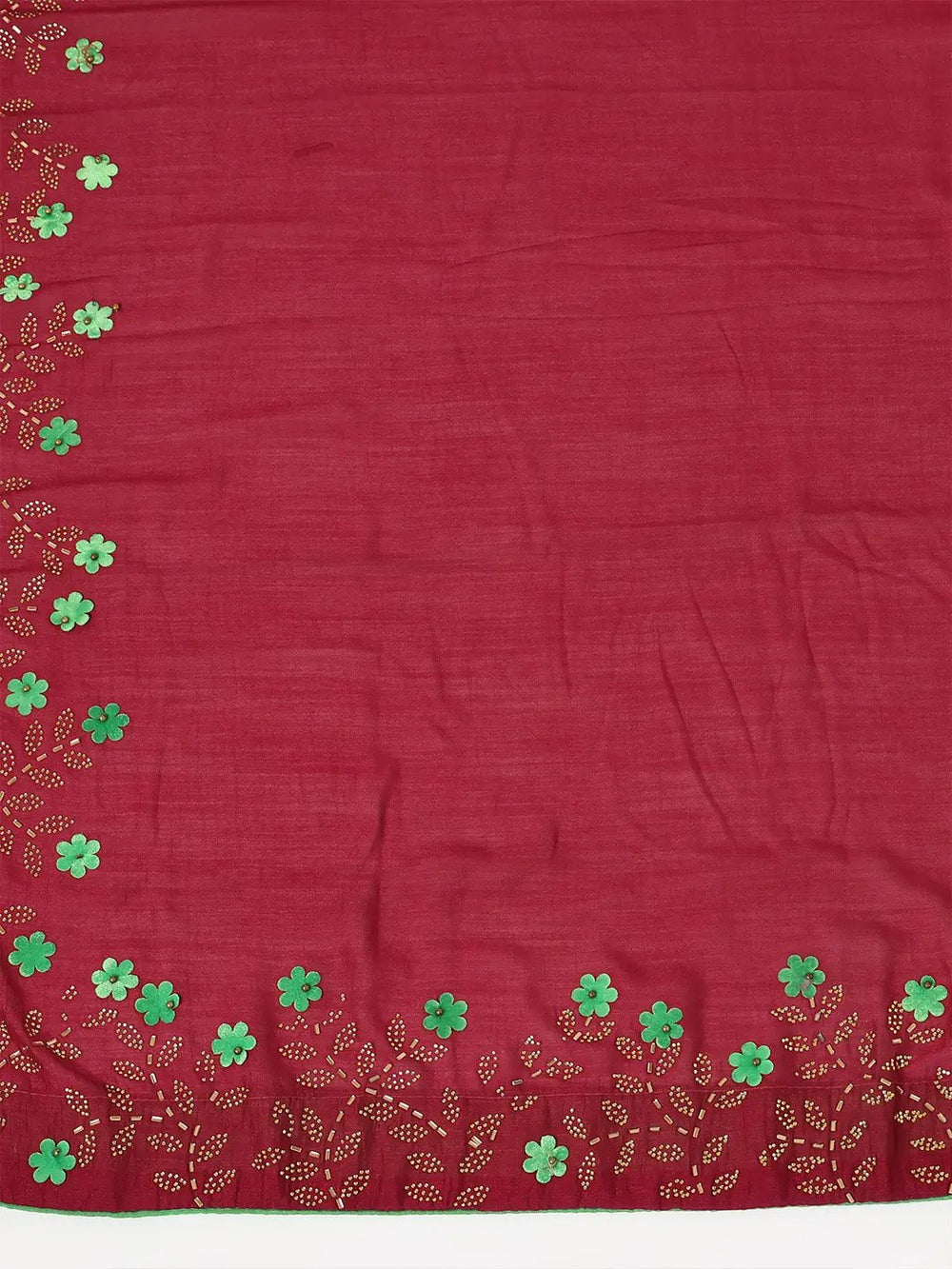 Soft Vichitra Silk Swaroski Work Party Wear Saree
