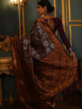Kanjivaram Silk Saree With Zari Work