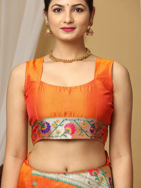 Yevla Paithani Minakari Silk Saree