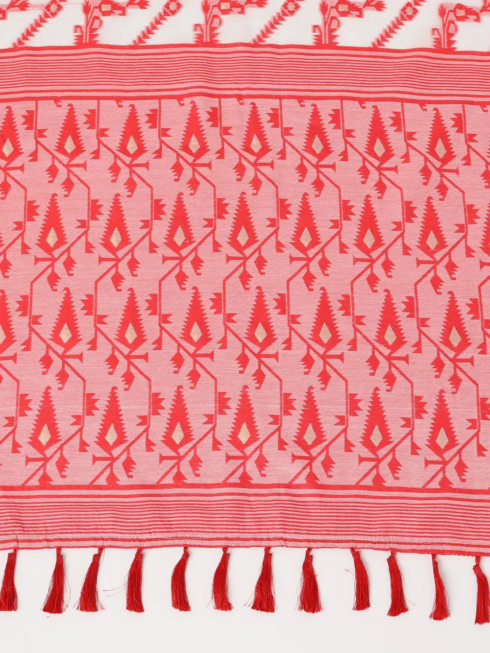  Dhakai Jamdani Cotton Silk Saree