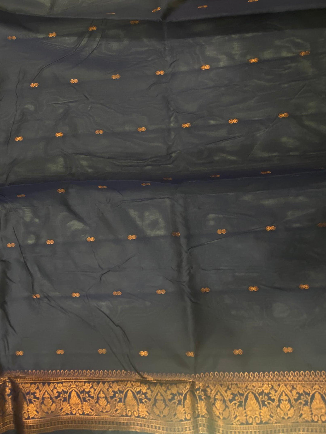 Pista Kanjivaram Tissue Saree With Gold Zari Weaving