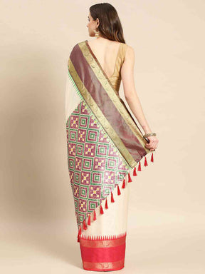 Ganga Jamuna Pattu Border Banarasi Soft Silk Saree