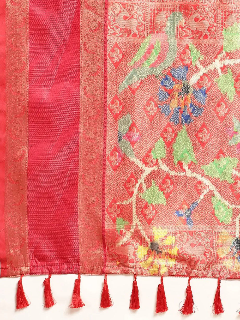 Ganga Jamuna Pattu Border Banarasi Soft Silk Saree