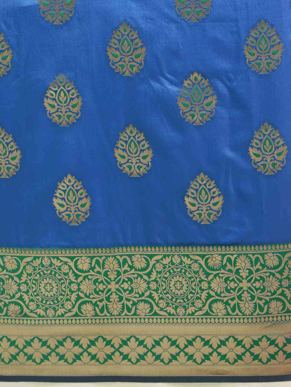 Banarasi Royal Blue Colour Silk saree 