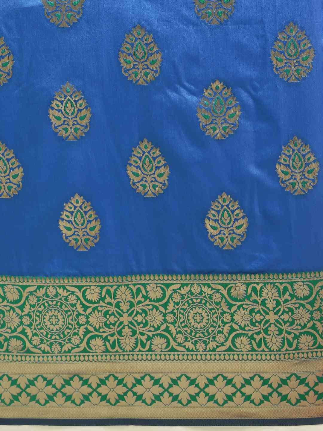 Banarasi Royal Blue Colour Silk saree 
