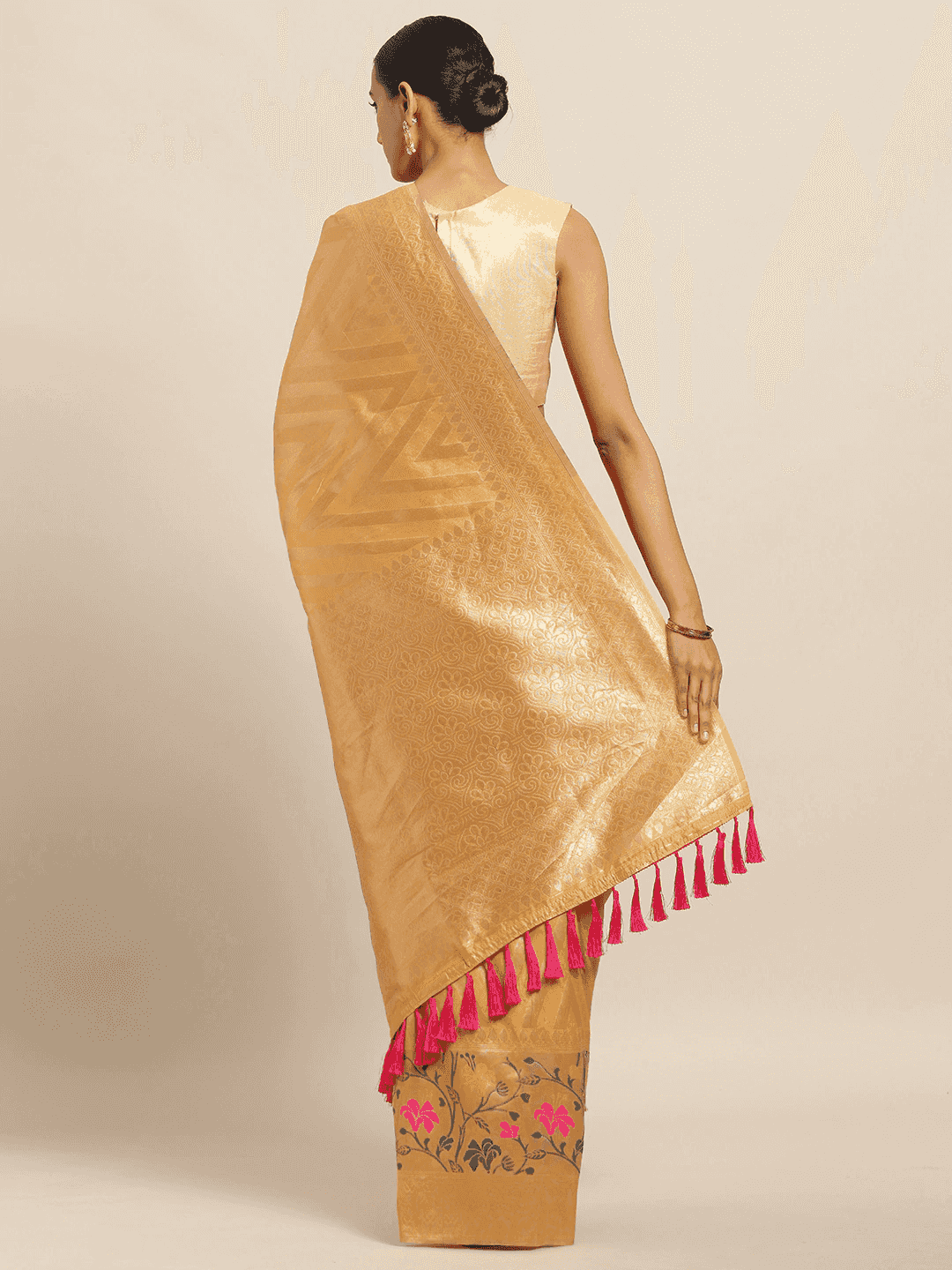 Shop Banarasi Geometric Design Katan Silk Saree | Vastranand