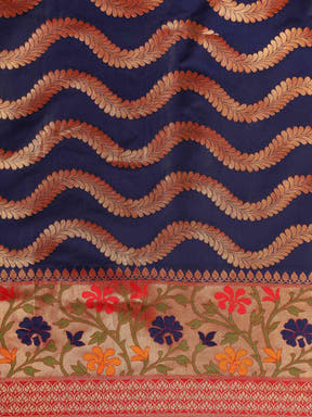 Beautiful Banarasi Geometric Zari Silk Saree