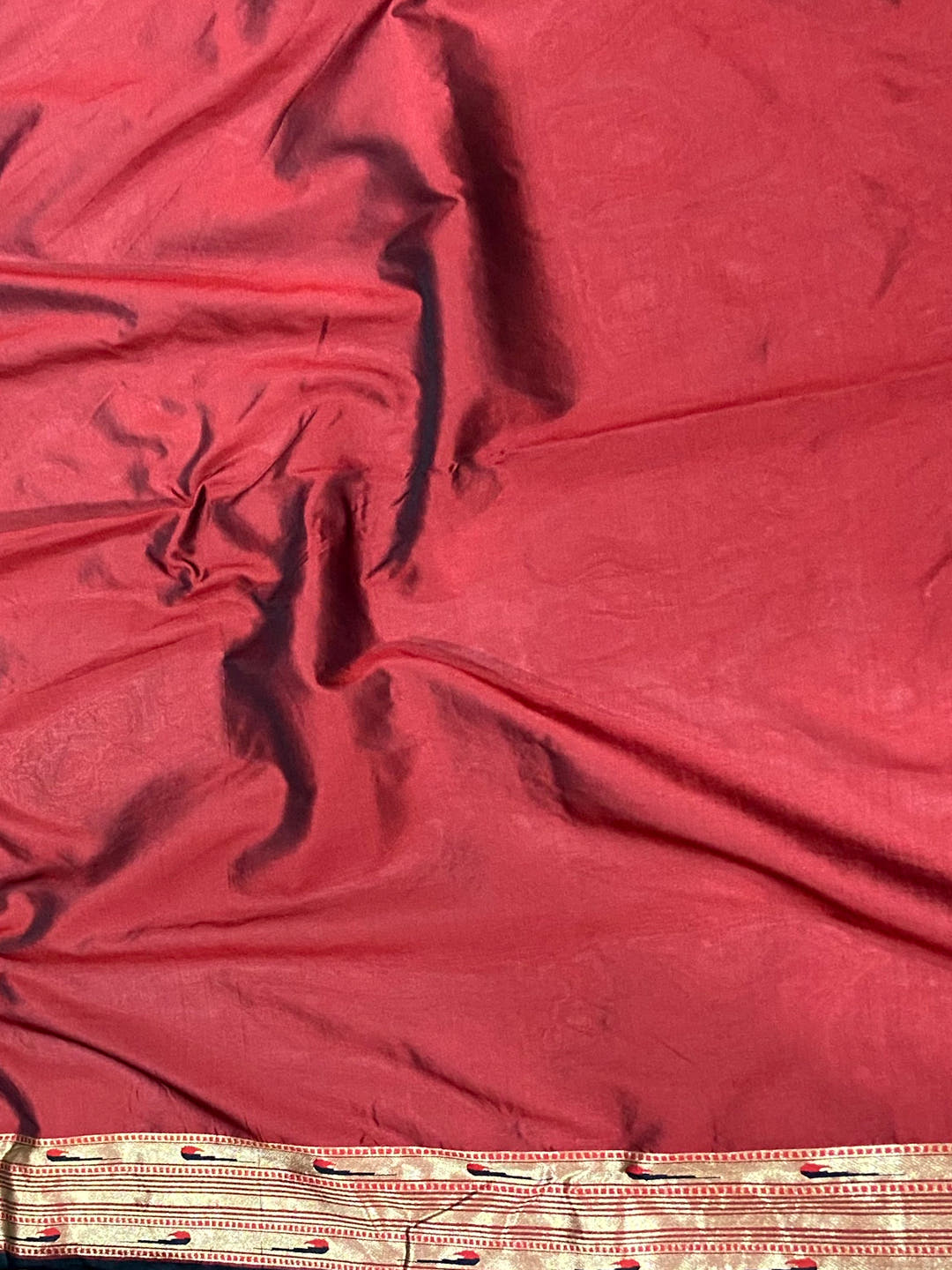 Black Colour Paithani Silk Pichwai Woven Saree

