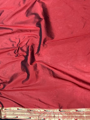 Black Colour Paithani Silk Pichwai Woven Saree


