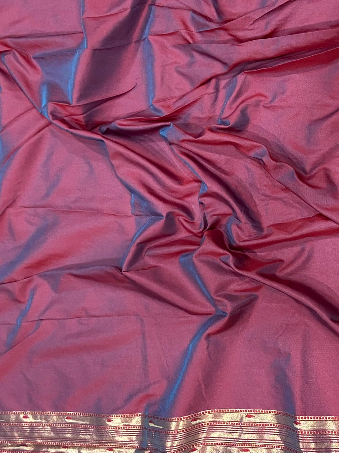 Sky Blue Paithani Silk Pichwai Woven Saree

