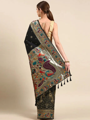 Exquisite Yevla Paithani Minakari Work Silk Saree