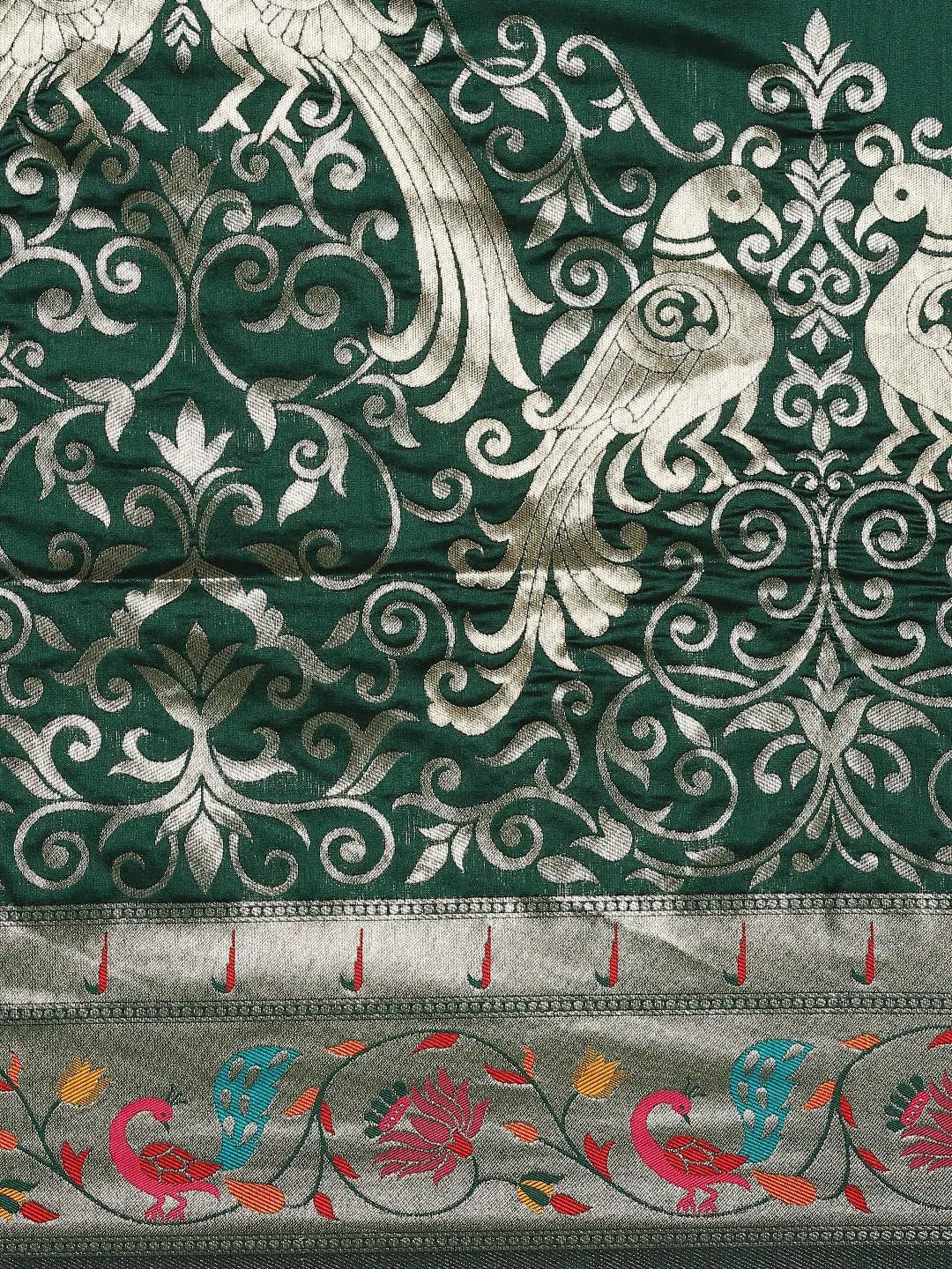 Exquisite Yevla Paithani Minakari Work Silk Saree