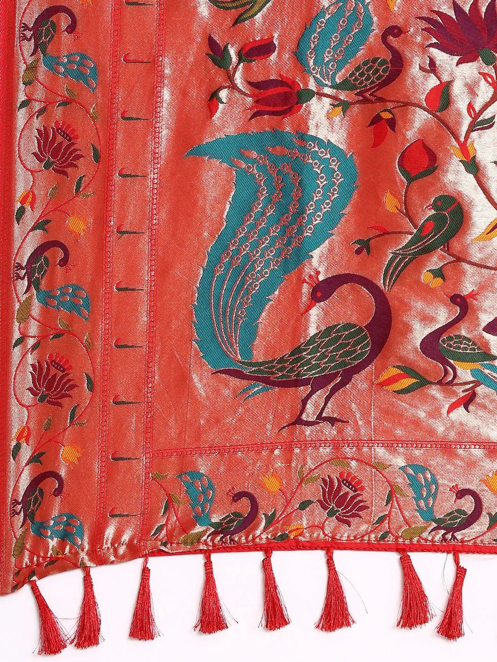Exquisite Yevla Paithani Minakari Work Silk Saree