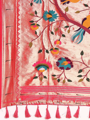 Exquisite Yevla Paithani Minakari Work Silk Saree