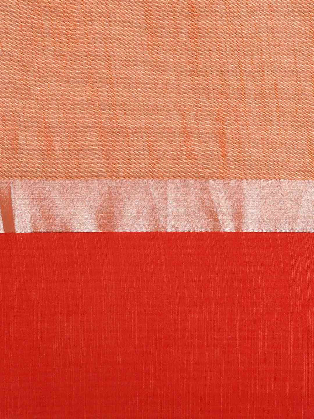  Elegant Orange Colour Solid Linen Blend Saree