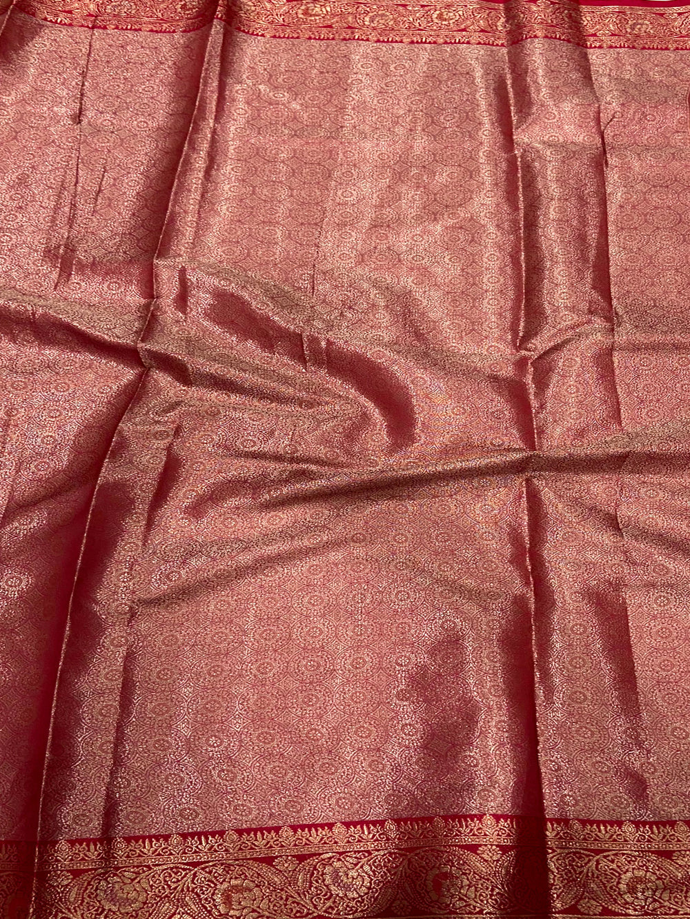 Regal Wine Kora Tissue Saree