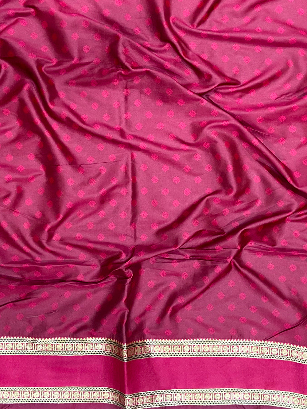 Raven Black Soft Silk Floral Butta Saree