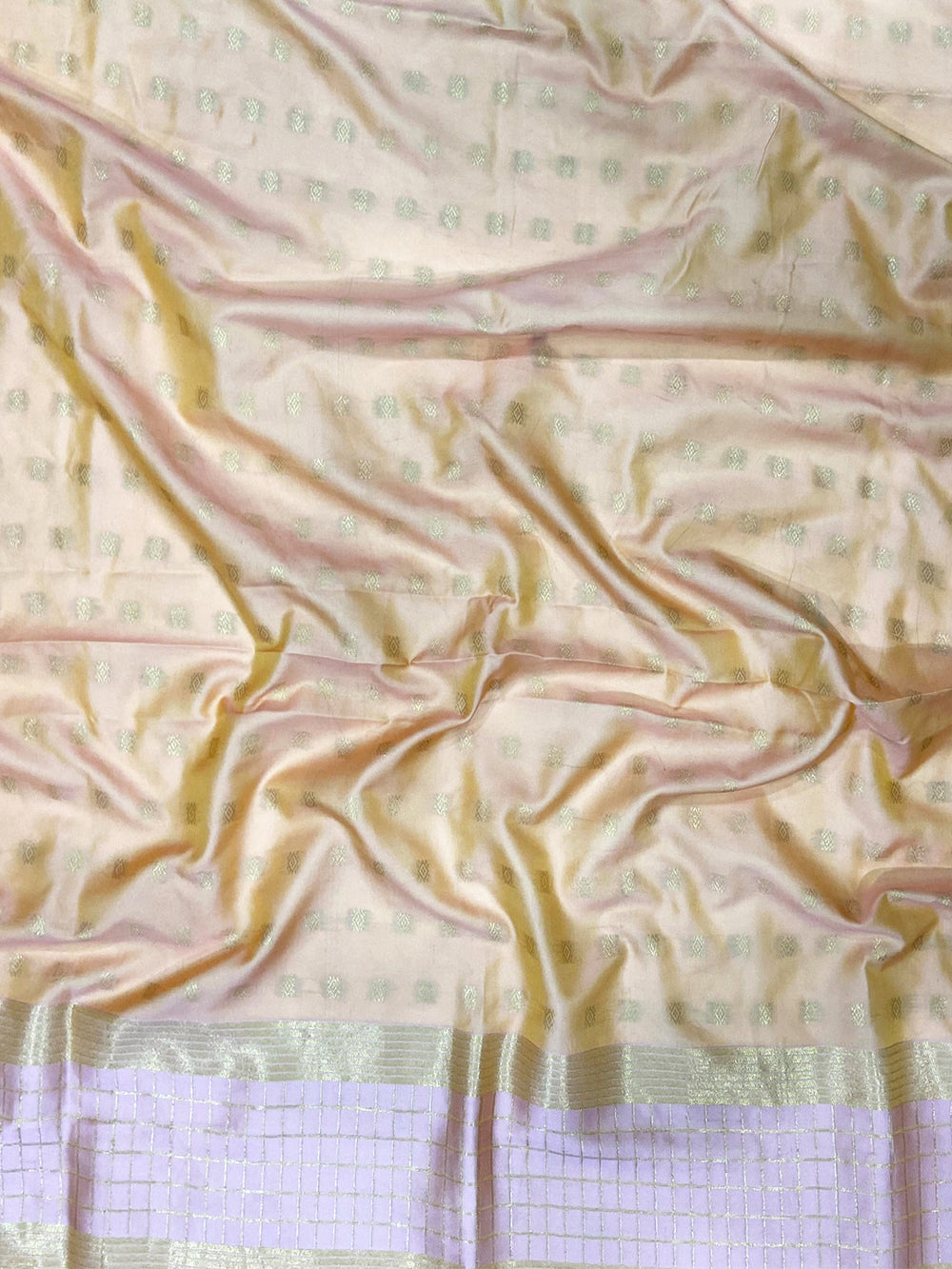Pista Soft Silk Floral Butta Saree