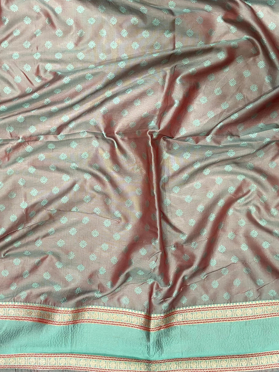 Royal Red Soft Silk Floral Butta Saree