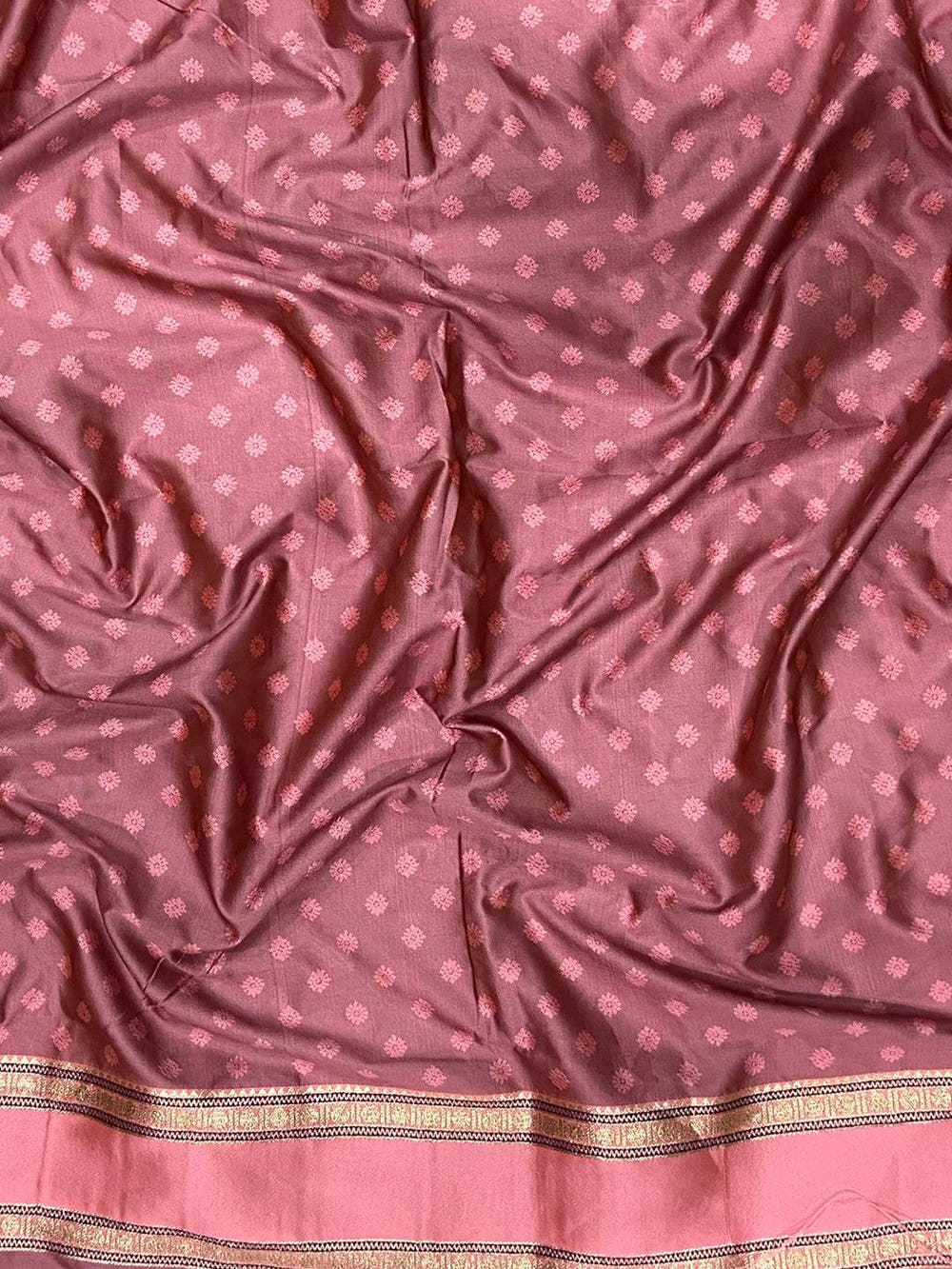 Vibrant Wine Soft Silk Floral Butta Saree