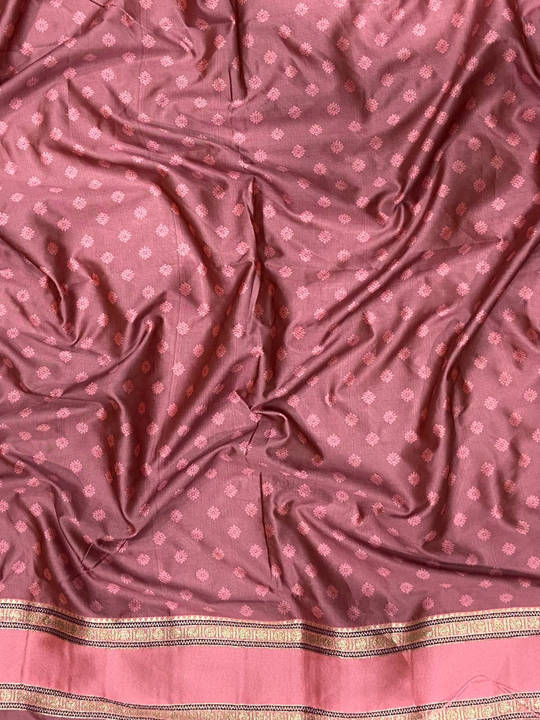 Vibrant Wine Soft Silk Floral Butta Saree