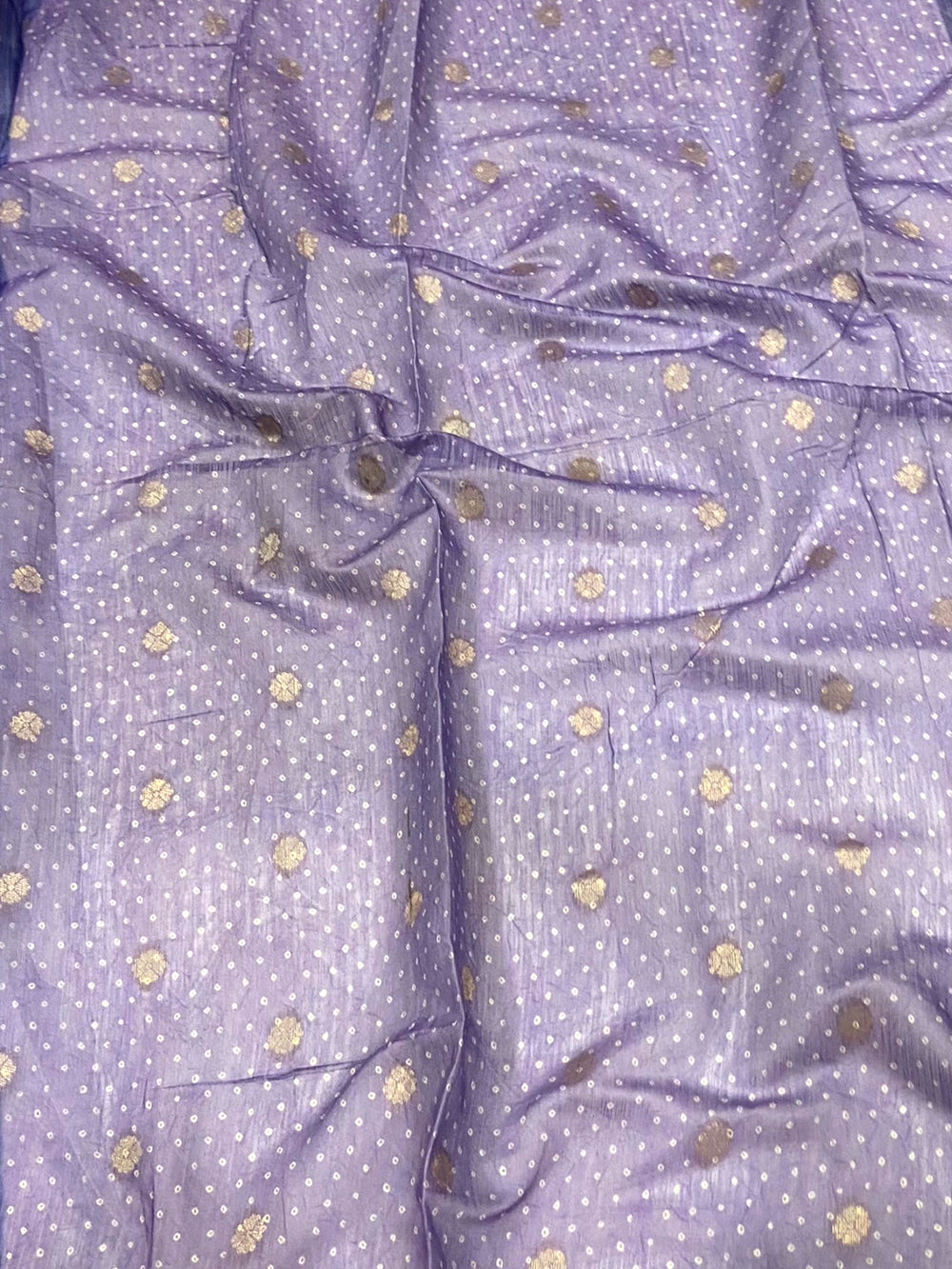 Purple Digital Block Placement Print Saree