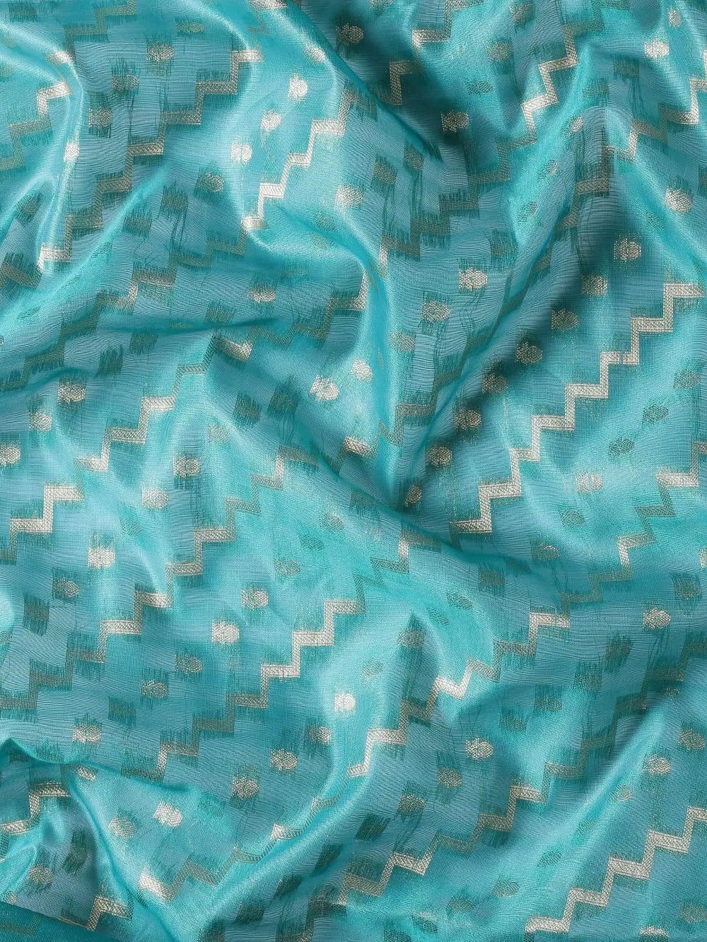 Banarasi Katan Tissue Silk Lehriya Desine Festive Wear Saree