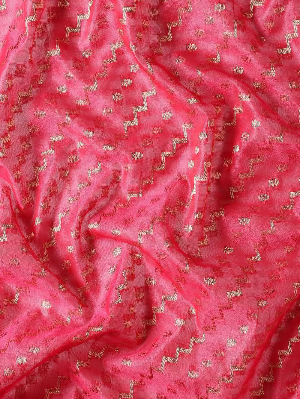Banarasi Katan Tissue Silk Lehriya Desine Festive Wear Saree