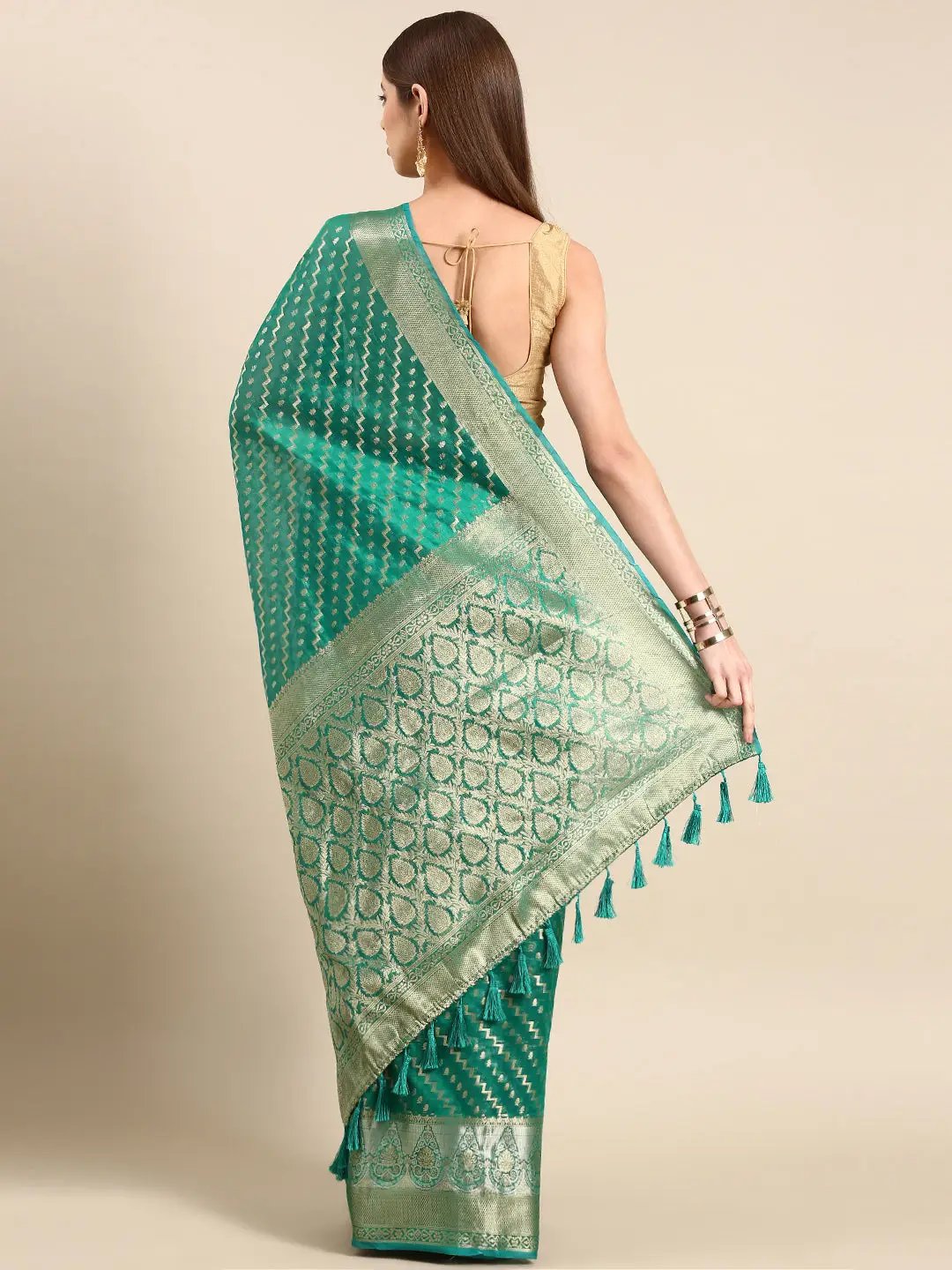  Banarasi Katan Tissue Silk Saree for Festive Wear