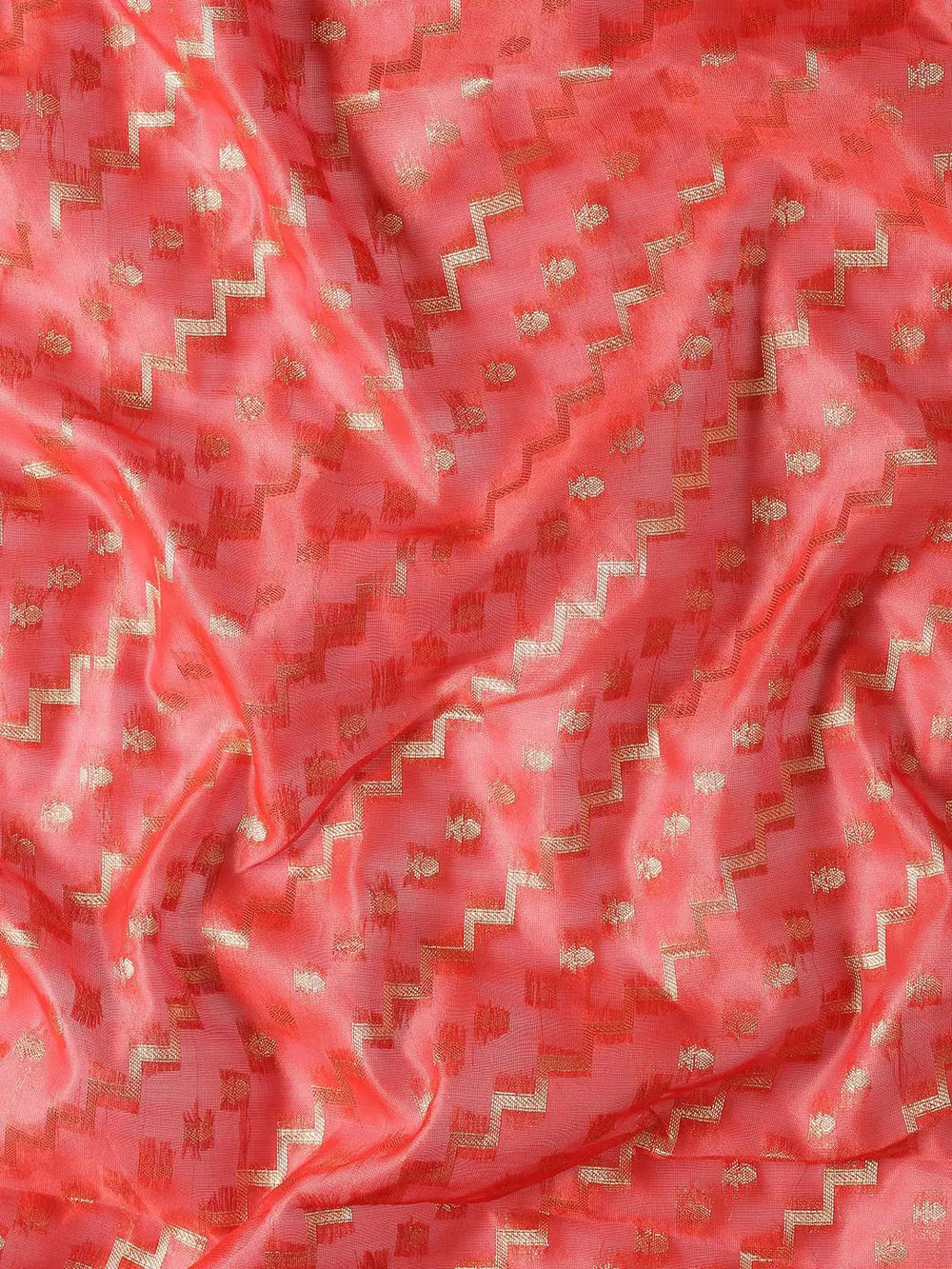Banarasi Katan Tissue Silk Lehriya Desine Festive Wear Saree