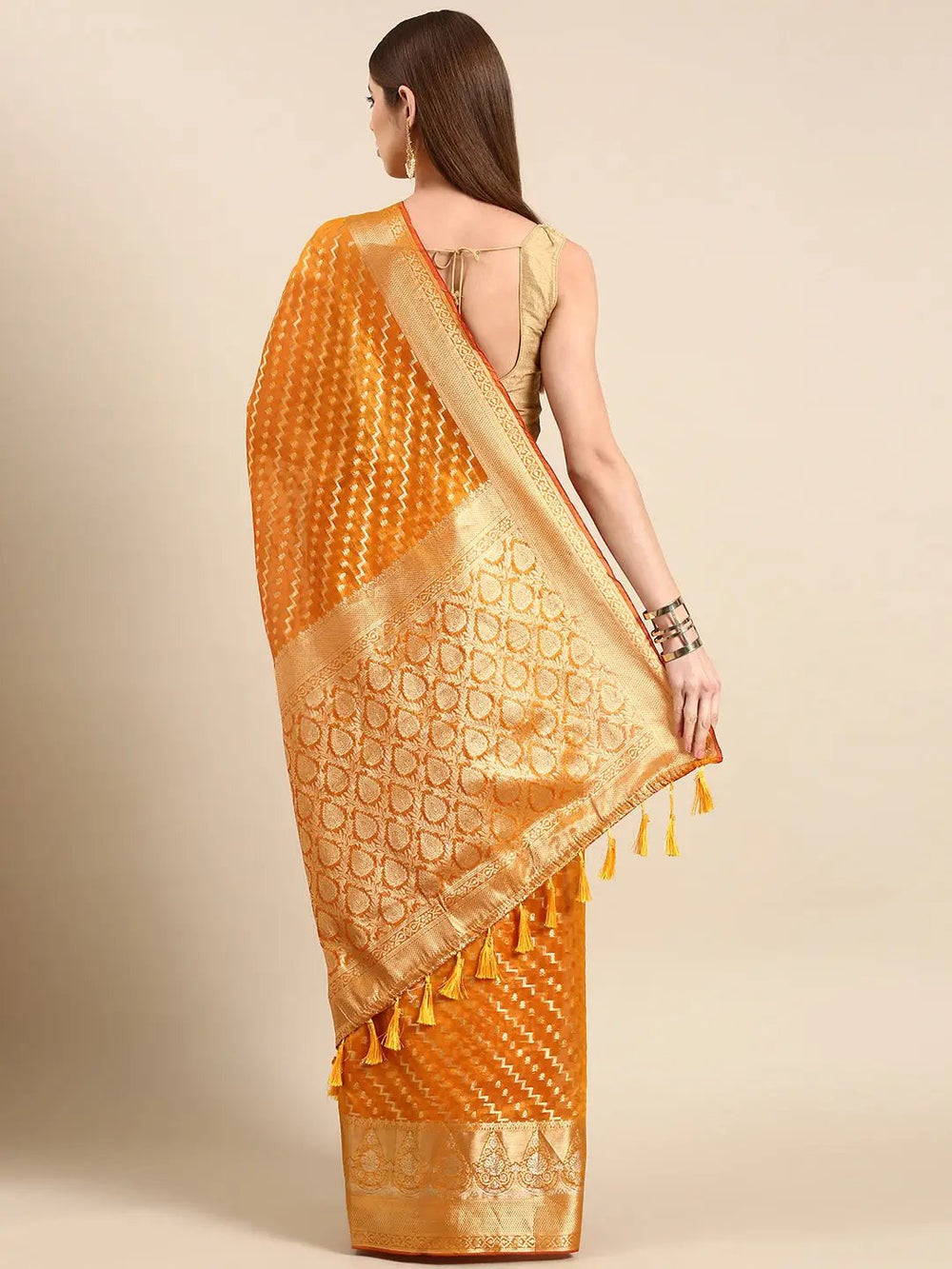  Banarasi Katan Tissue Silk Saree for Festive Wear