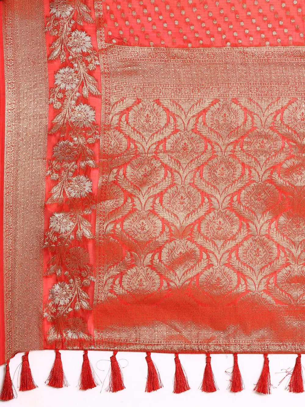  Banarasi Katan Silk Butti Design Saree 