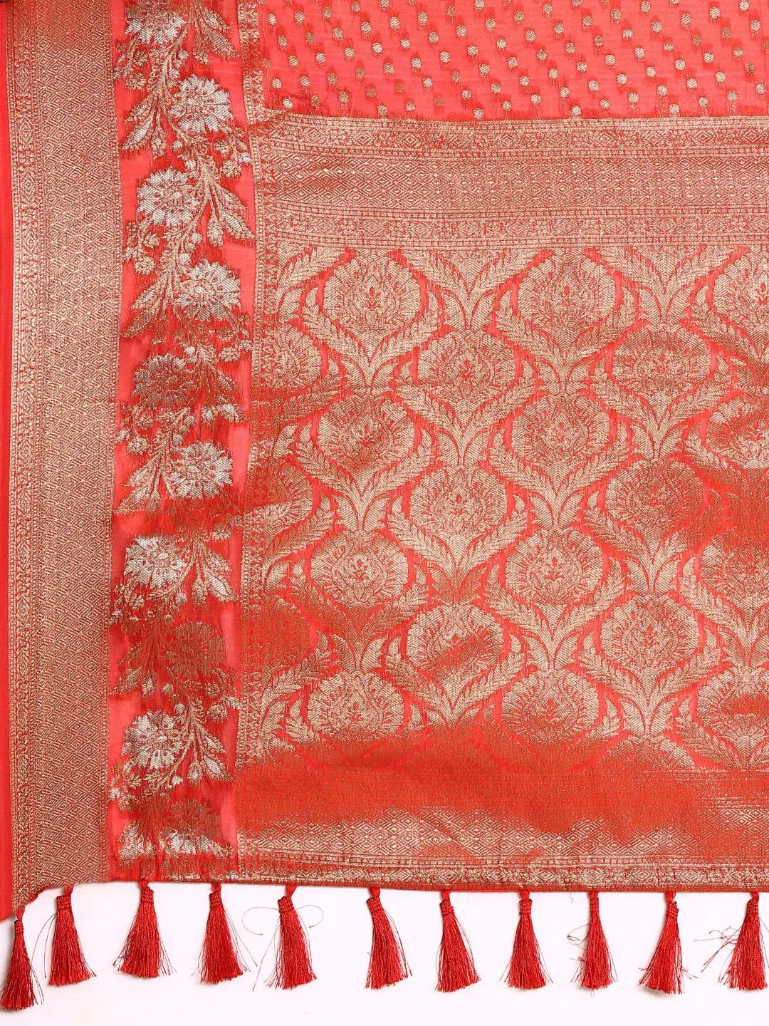  Banarasi Katan Silk Butti Design Saree 