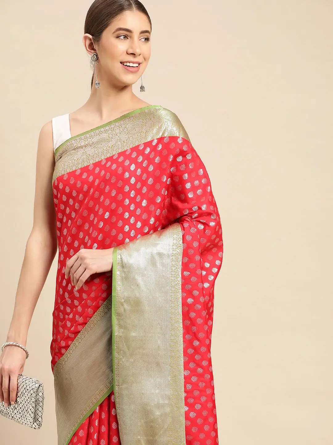 Banarasi Katan Silk Butti Desine Festive Wear Saree