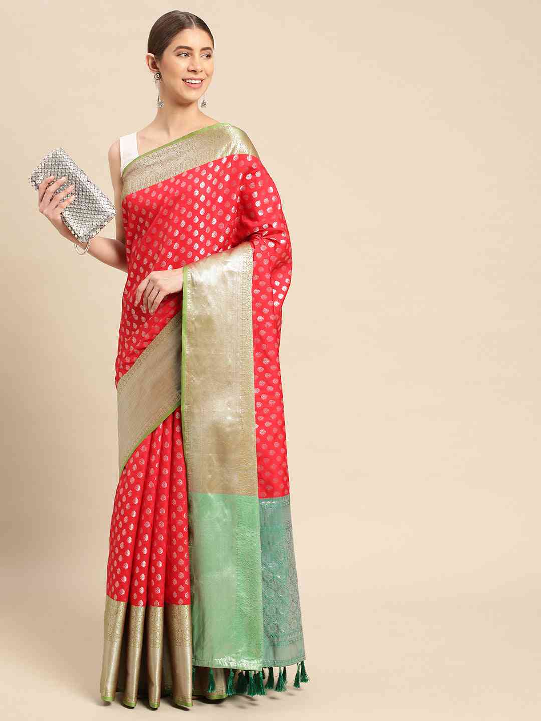Banarasi Katan Silk Butti Desine Festive Wear Saree