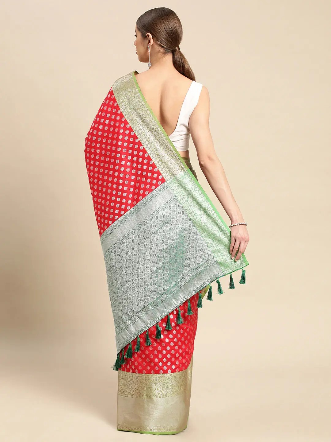 Banarasi Katan Silk Butti Desine Festive Wear Saree
