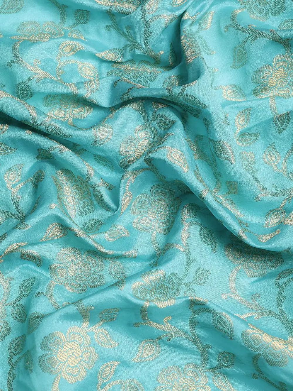 Banarasi Katan Silk Flower Design Saree