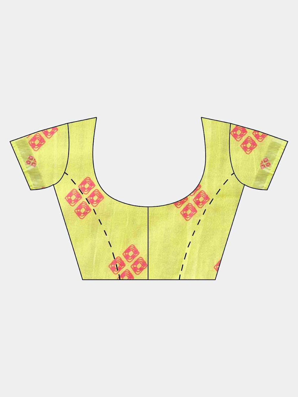 Beautiful Bandhani Light Yellow Colour Saree