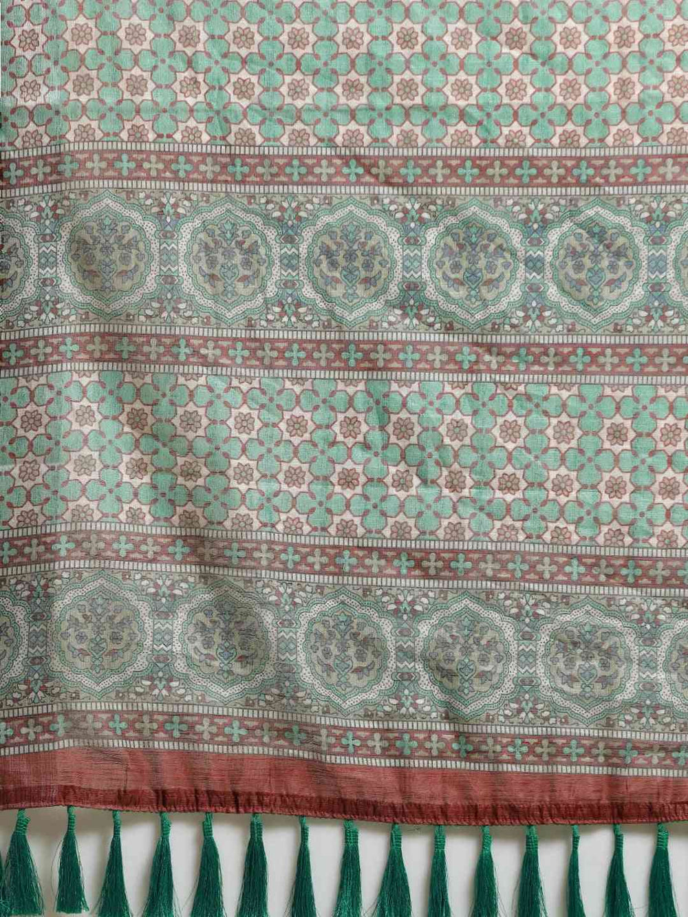 Stylish Bandhani Orange Saree with Zari Border